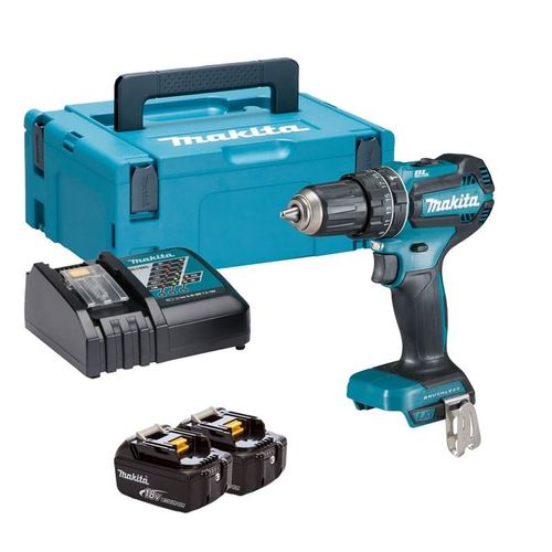 Perceuse à percussion 18V Li-Ion BL (2x3.0 Ah) dans MakPac- MAKITA DHP485RFJ