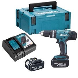 Perceuse à percussion 18V Li-Ion (2x3,0 Ah) dans Makpac - MAKITA DHP453RFJ