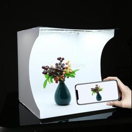 ALLESOK LED Tente de Studio Photo Pliable Portable Photo Studio Mini Kit avec 6 Couleurs de Fond 