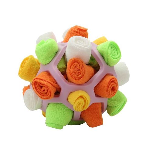 Boule À Renifler Pour Chien,Jouet De Puzzle Gne,Boule De Nourriture,Anti-Effraction,Jouet Pour Animaux De Compagnie À La Maison,Adapté Aux Petits Chiens - Type Pink Ball-4 Colors