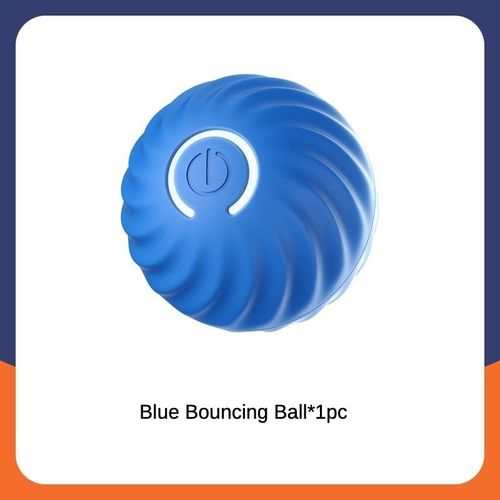 Jouet De Balle Intelligente Pour Chiens,Balles Rebondissantes Interactives Pour Pupmed,Jouets Géométriques Lumineux,Conception Intelligente Obsédée Par La Mastication Mobile - Type Blue Ball