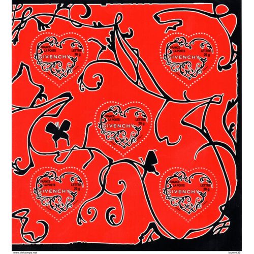 France.Bloc 104 De 2007.Saint Valentin.Givenchy.Neuf