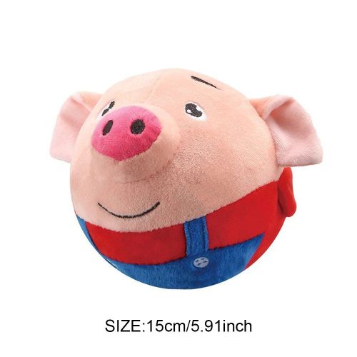 Jouet Électronique En Peluche Pour Chien De Compagnie,Ikpecy,King,Pet Bouncing,Ikinteractive,Diabétique,Beurre,Rechargeable,Cadeaux - Type Red Pig