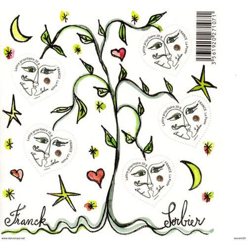 France.Bloc 115 De 2008.Saint Valentin.Franck Sorbier.Neuf