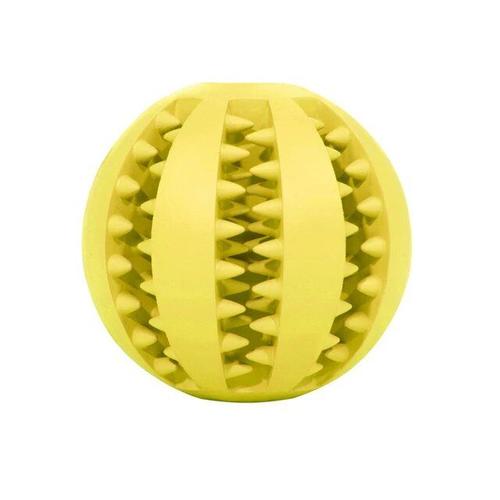 Balle À Mâcher Interactive En Silicone Pour Petits Chiens,Jouet Résistant Aux Morsures,Livres De Dents,Produits Pour Animaux De Compagnie,5 Cm,6 Cm,7cm - Type Yellow-M(6cm)