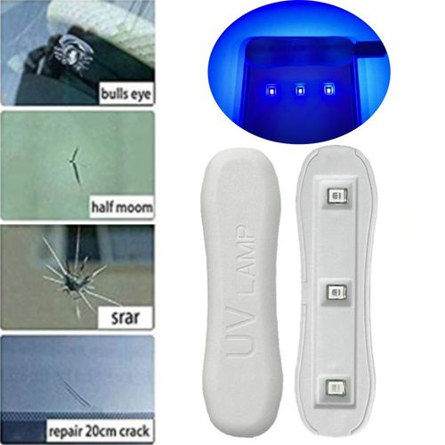 Kit de réparation de vitre de voiture,lampe en résine durcie à ultraviolets,éclairage de pare-brise,Charge USB,outils de réparation T21E