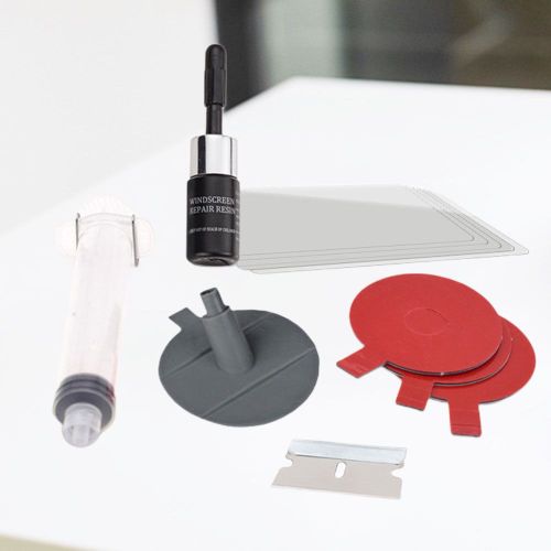 Kit de réparation de rayures de vitres,outil de réparation de fissures de vitres,kit de réparation de vitres de pare-brise pour l'entretien automobile
