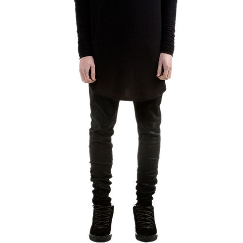 Jeans Skinny Déchirés Noirs Pour Hommes,Pantalons De Motard Rayés,Jeans De Jogging,Denim Swag,Hip Hop,Marque Célèbre,Designer,Fjl,