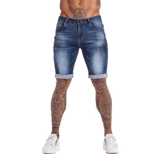 Short En Jean Déchiré Noir Pour Homme,Taille Haute,Style Streetwear Décontracté,Grande Taille,Collection Été,Dk03