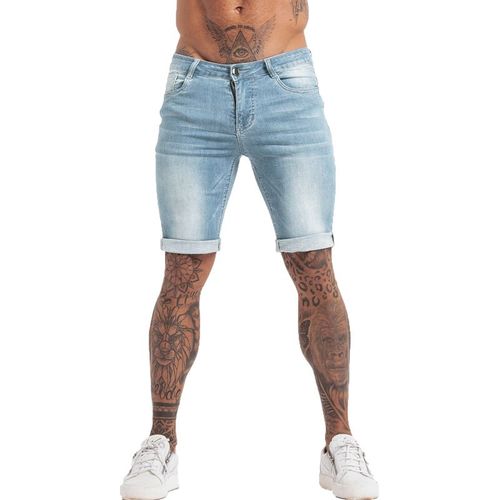 Short En Jean Déchiré Noir Pour Homme,Taille Haute,Style Streetwear Décontracté,Grande Taille,Collection Été,Dk03