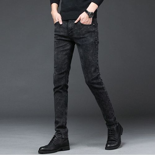 Jean Droit En Denim Pour Hommes,Pantalon Pleine Longueur,Haute Élasticité,Pantalon Slim,Mode Masculine,Jean Mi-Audio,2020