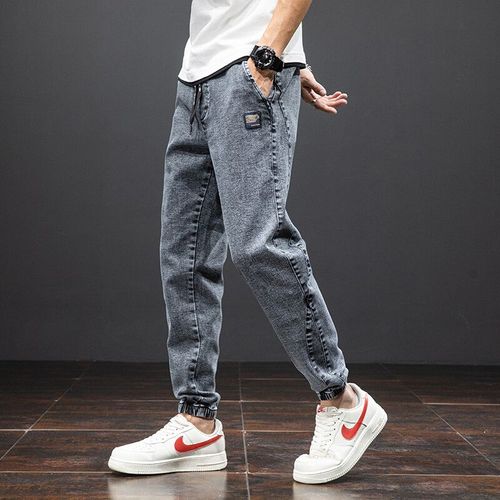 Jean Cargo En Denim Pour Homme,Pantalon De Jogging,Baggy,Sarouel,Streetwear,Noir,Bleu,Grande Taille 6xl,7xl,8xl,Printemps Et Été