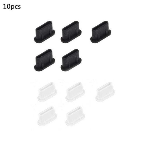 Prise Usb Type-C En Silicone, 10 Pièces, Anti-Poussière, Pour Samsung Huawei, Trous C, Chargeur Usb, Xiaomi V7i8 B5t0