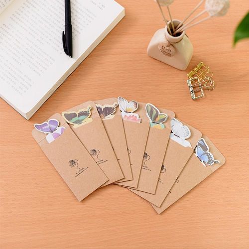 Marque-Page Papillon Pour Cadeau, 5 Pièces, Style Enseignant, Marqueur De Livre, Cadeau, Mignon Et Réaliste, Dessin Animé Kawaii, 3d, Papeterie Y1w4