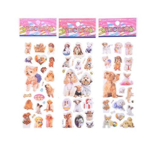 Autocollants À Bulles Bouffantes En Pvc, Étiquette Scrapbook, Série Chat, Chien, Princesse, Jouets De Récompense Pour Enfants