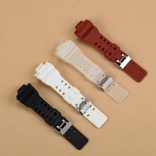 Bracelet De Montre En Caoutchouc De Silicone, 16mm, Adapté Au Remplacement Casio G Shock, Noir, Étanche, Accessoires, Livraison Directe