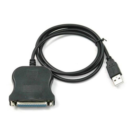 Câble de convertisseur parallèle USB mâle vers DB25 femelle, adaptateur 25 broches