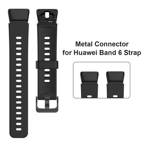 1 Paire D'adaptateurs De Connecteur De Bracelet De Montre, Attache De Lien Métallique De Remplacement Pour Huawei Band 6/Honor Band 6 Accessoires De Bracelet