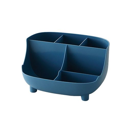 Porte-Stylo Organisateur De Bureau Créatif À 6 Compartiments, Boîte De Rangement Multifonction Pour Crayons De Maquillage, Papeterie Scolaire Et De Bureau
