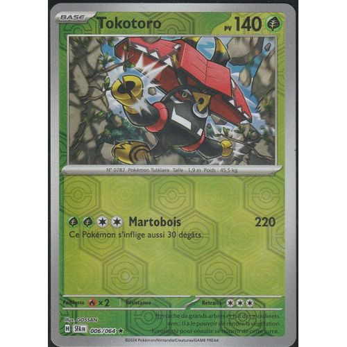 Carte Pokémon - Tokotoro - 006/064 - Holo-Reverse - Fable Nébuleuse