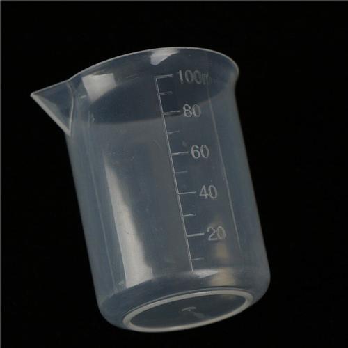 200 ml Ogquaton 2 Tasses à mesurer en plastique pour bécher avec tasse à mesurer résistante à la chaleur pour cuisine ou laboratoire 