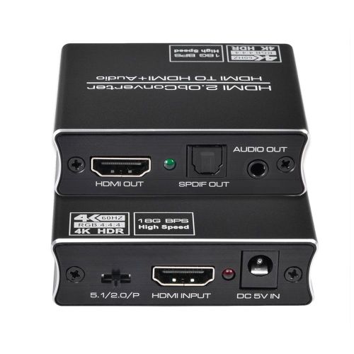 Extracteur Audio stéréo compatible HDMI, convertisseur optique SPDIF 4K * 2K 60Hz + adaptateur séparateur Audio 3.5mm