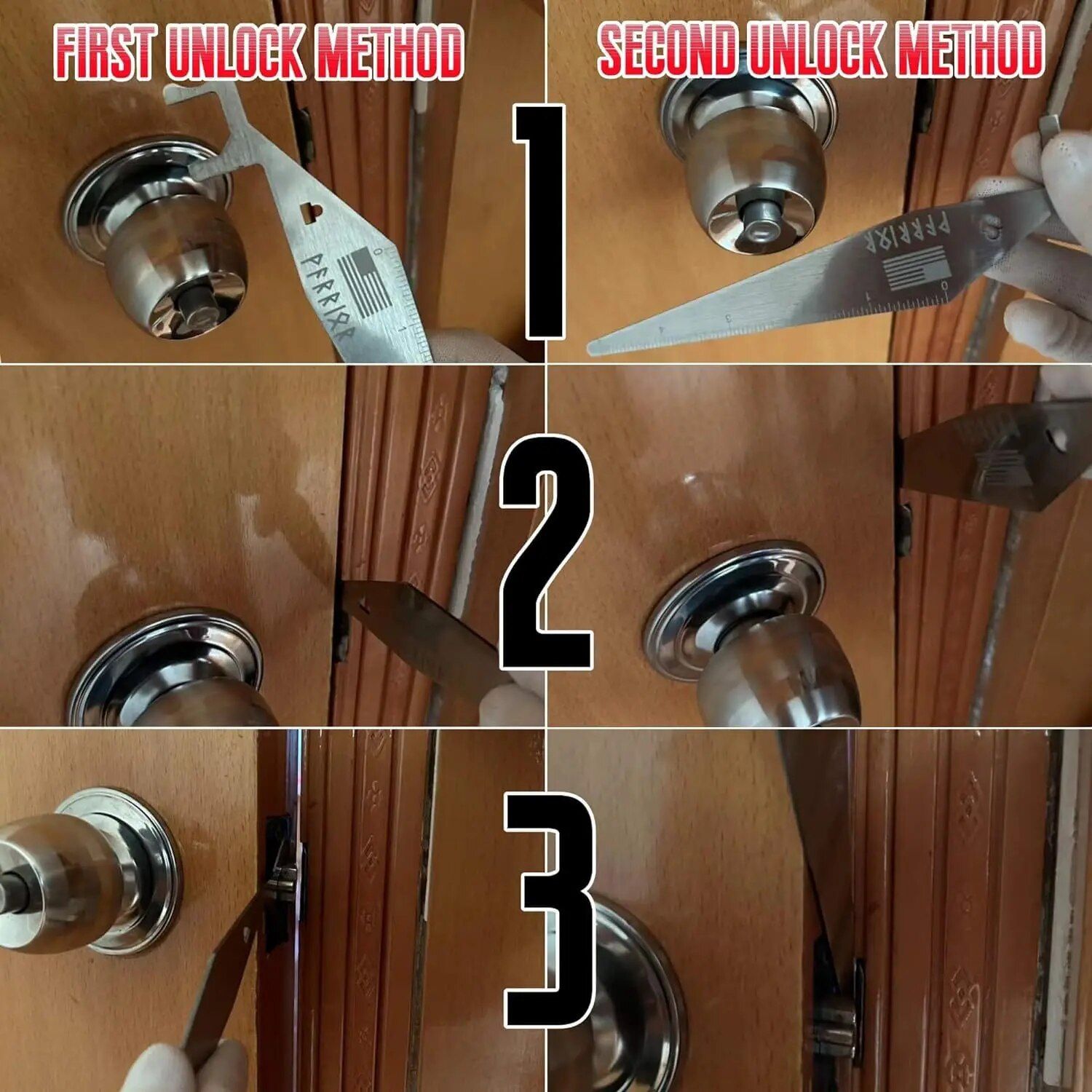 Rgle en acier inoxydable multi-usages,outil de levier porta... - 3