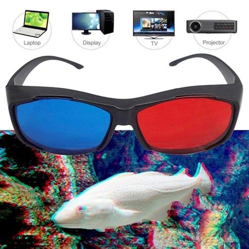 5x Anaglyphe Rouge Et Bleu Lunettes de Vision Dimensionnelle 3D Pour Tv  Film Jeu Dvd