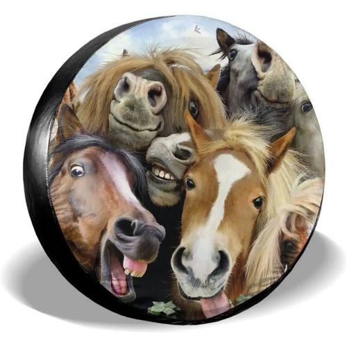 Juste De Protection Universelle Anti-Poussière Pour Remorque,Camping-Car,Suv,Camion,Voyage,Cheval Amusant,Selfie - Type 16 In-1