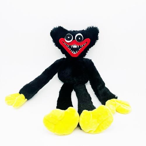 Peluche Poppy Playtime Huggy Wuggy Noir Jaune 40cm