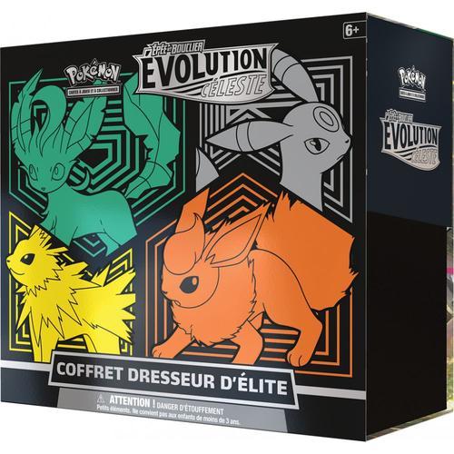 Pokémon - Coffret Etb - Eb07 Épée Et Bouclier 7 Évolution Céleste - Dresseur D'élite : Phyllali, Noctali, Voltali, Pyroli