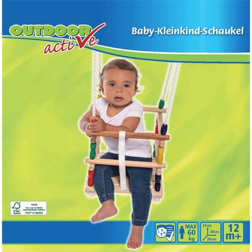 Outdoor Active Balançoire En Bois, 30 X 30 Cm