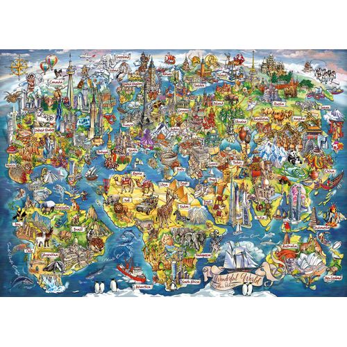 Puzzle Du Monde Merveilleux - 1000 Pièces