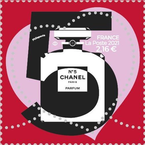 Timbre C?Ur - Chanel - Lettre Verte - 100g