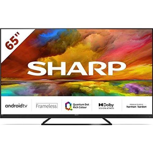Sharp 65EQ3EA 65" (165 cm) QLED TV, 4K UHD, Android TV, Noir