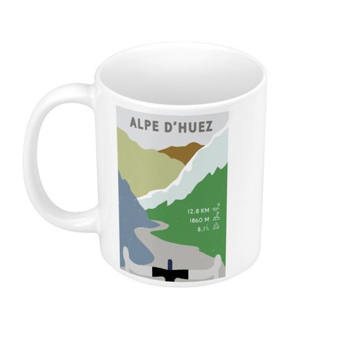 Mug Céramique Alpe D'huez Cyclisme Vélo France Montagne Tour