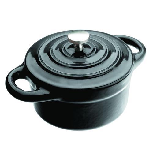 Mini Cocotte Ronde Noire 10 X 4,5