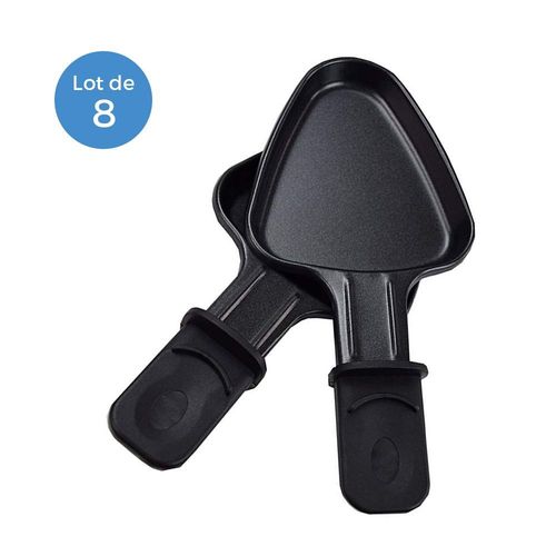 Coupelle À Raclette Avec Revêtement Anti-Adhésif 19x10cm [Lot De 8] Hobby Tech Noir