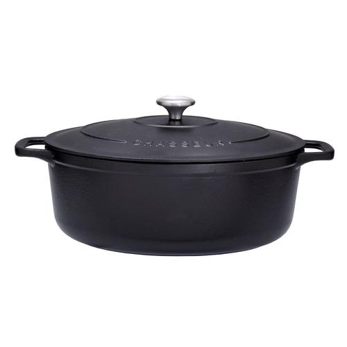 Cocotte Ovale 35 Cm Chasseur Noir Interieur Noir