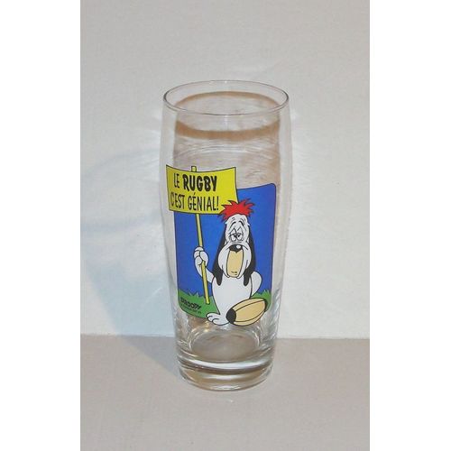 Verre Droopy Le Chien Le Rugby C'est Genial 19 Cm