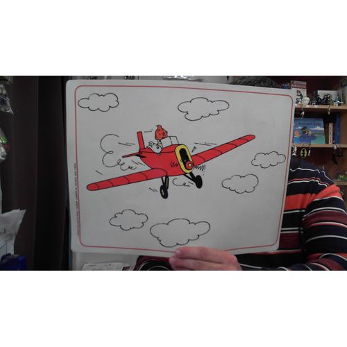 Set De Table Vintage Tintin Et Milou Avion