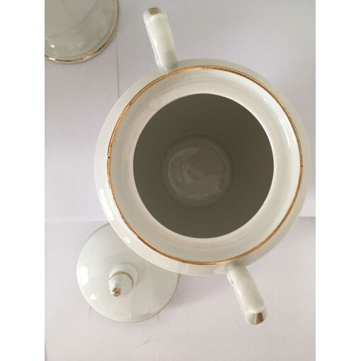 HAVILLAND Service à café en porcelaine décor d'une frise de losange et filet or pour le Grand