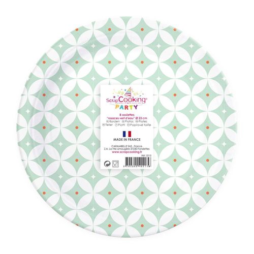 Assiettes Rosace 8 Pièces