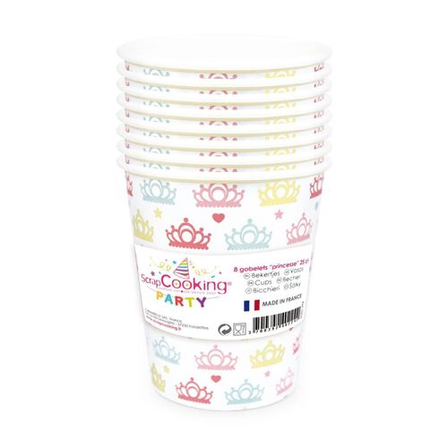 Gobelets Princesse 8 Pièces
