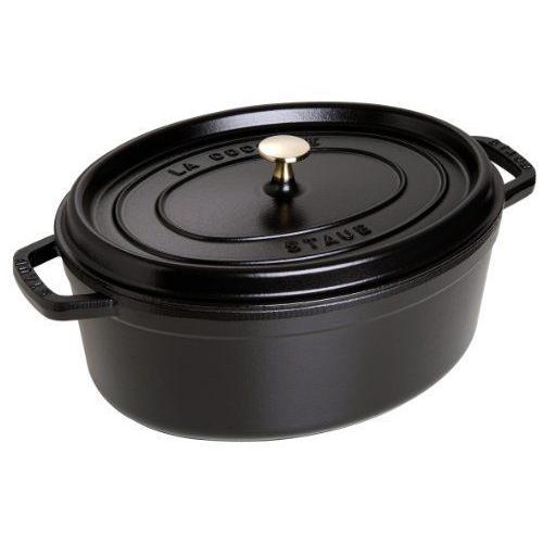 Staub Fonte - 1103725 - Cocotte - Ovale - Noir Mat - 37 Cm