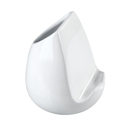 Pot Pour Ustensiles De Cuisine Et Support Tablette - Céramique - Blanc