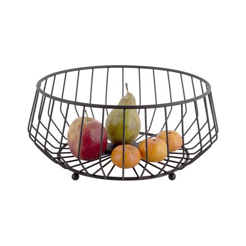 Corbeille À Fruits Design Métal Kink - Noir