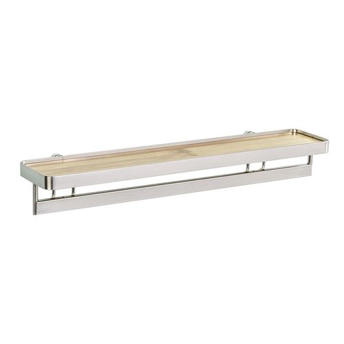 Etagère Porte Épices En Bambou Avec Barre Alina - Blanc