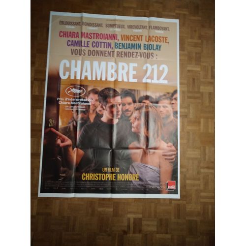 Chambre 212 Véritable Affiche De Cinéma Pliée De Christophe Honoré Avec Chiara Mastroianni, Benjamin Biolay, Vincent Lacoste, Camille Cottin 160*120 2019