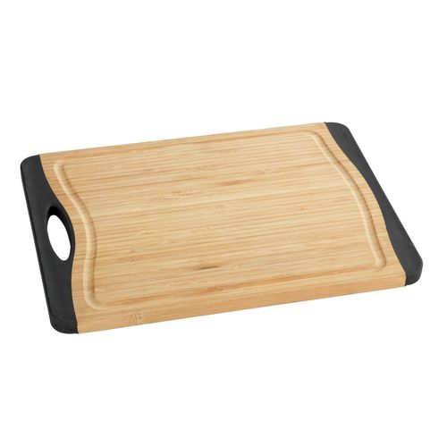 Planche À Découper Antidérapante Bambou - L. 33 X L. 23 Cm - Noir